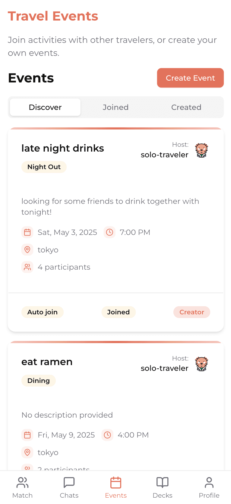 Discover Events